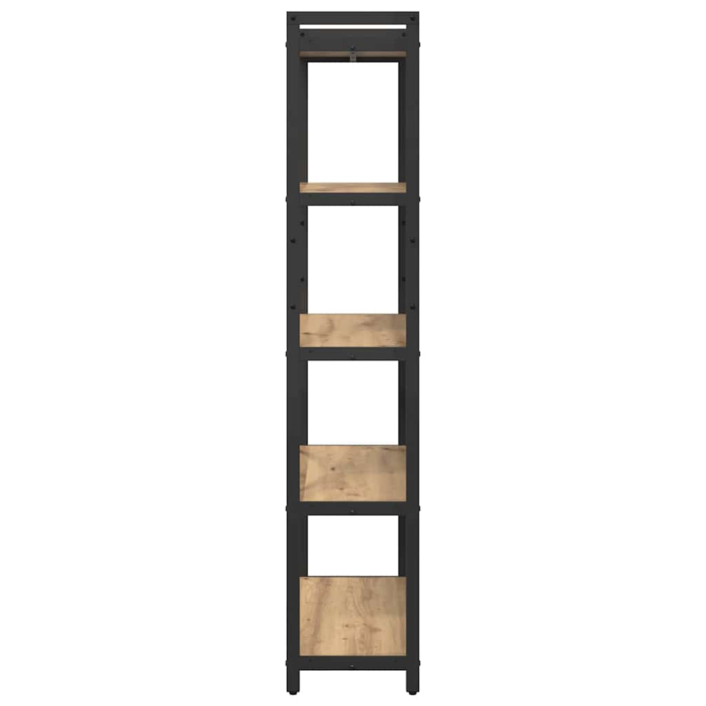 Bogreol 80 x 30 x 155 cm Konstrueret træ Artisan Egetræ