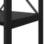 Bogreol Sort eg 80 x 30 x 120 cm Konstrueret træ