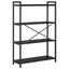 Bogreol Sort eg 80 x 30 x 120 cm Konstrueret træ