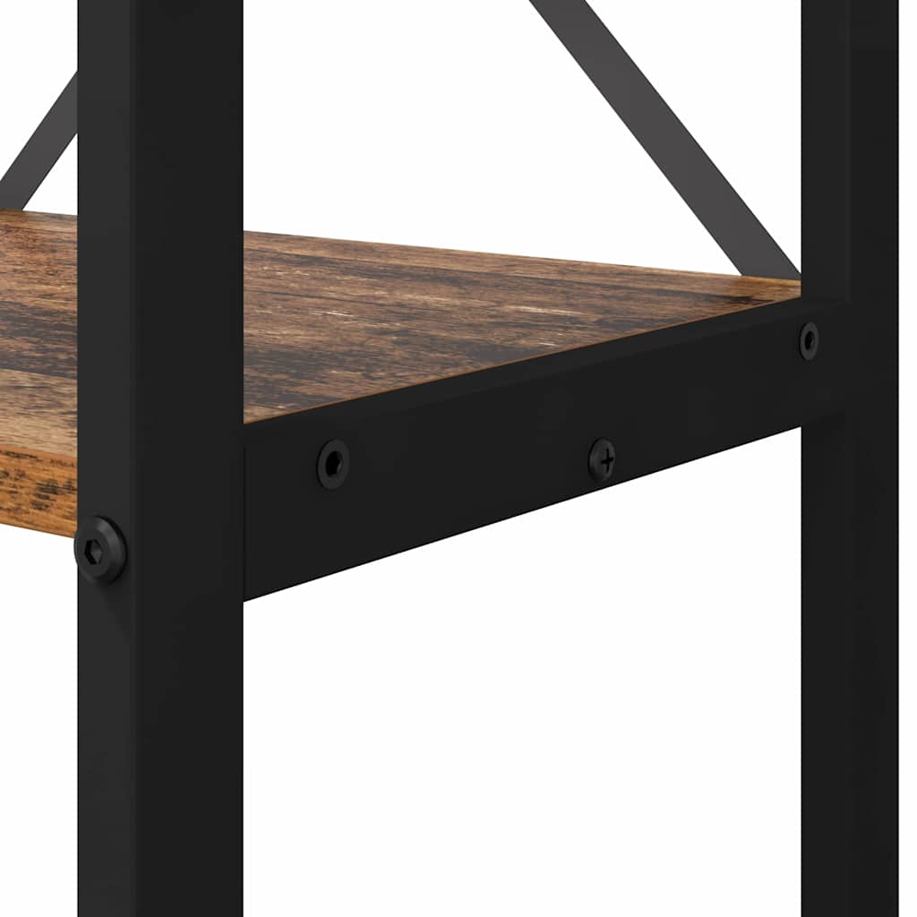 Bogreol Gammelt træ 80 x 30 x 120 cm Konstrueret træ