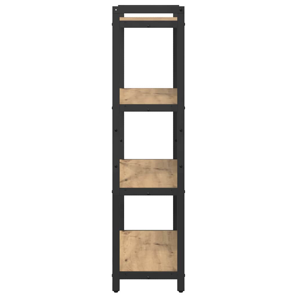 Bogreol 80 x 30 x 120 cm Konstrueret træ Artisan Egetræ