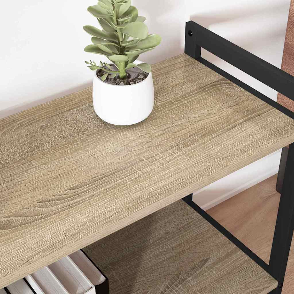 Bogreol 80 x 30 x 85 cm Konstrueret træ Sonoma eg