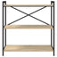 Bogreol 80 x 30 x 85 cm Konstrueret træ Sonoma eg