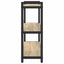 Bogreol 80 x 30 x 85 cm Konstrueret træ Sonoma eg