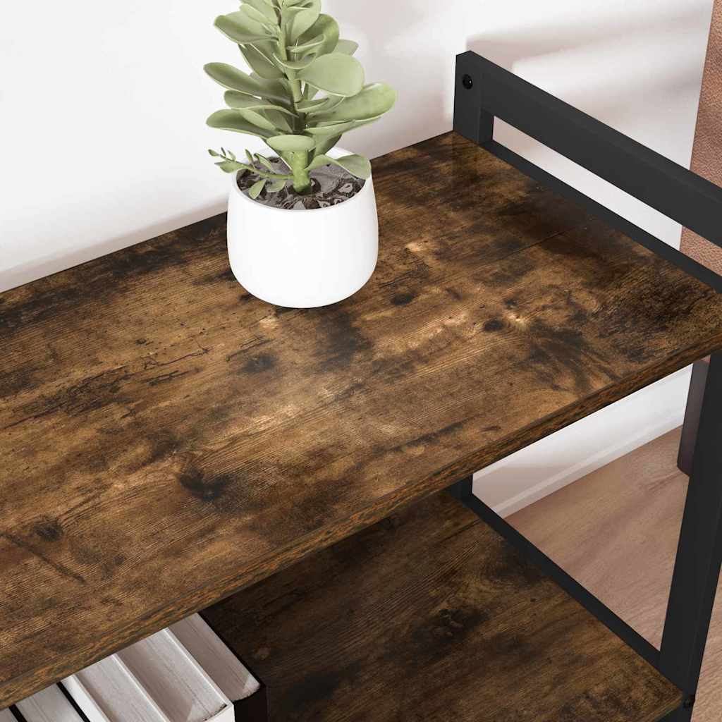 Bogreol Røget eg 80 x 30 x 85 cm Konstrueret træ