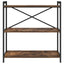 Bogreol Røget eg 80 x 30 x 85 cm Konstrueret træ