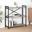 Bogreol 80 x 30 x 85 cm Konstrueret træ Grå sonoma-eg