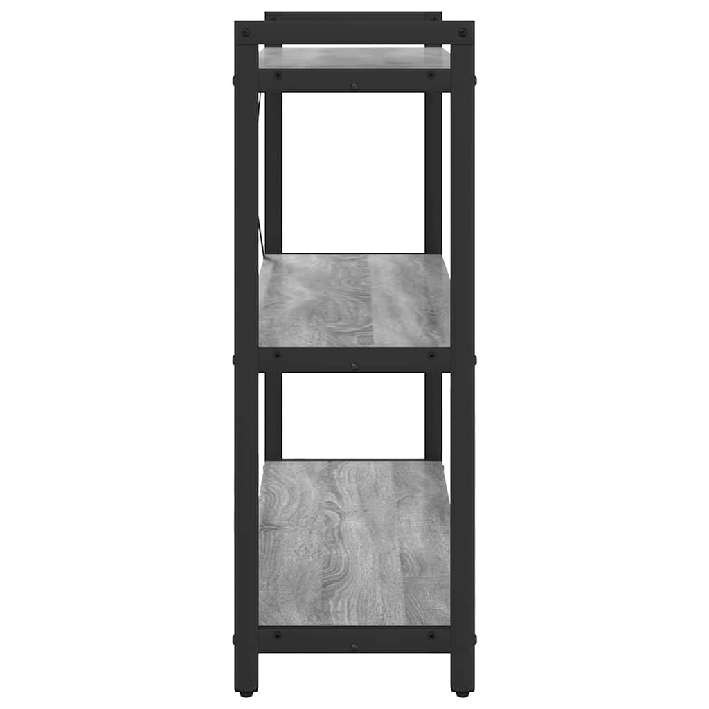 Bogreol 80 x 30 x 85 cm Konstrueret træ Grå sonoma-eg