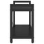 Bogreol 80 x 30 x 50 cm Konstrueret træ Sort eg