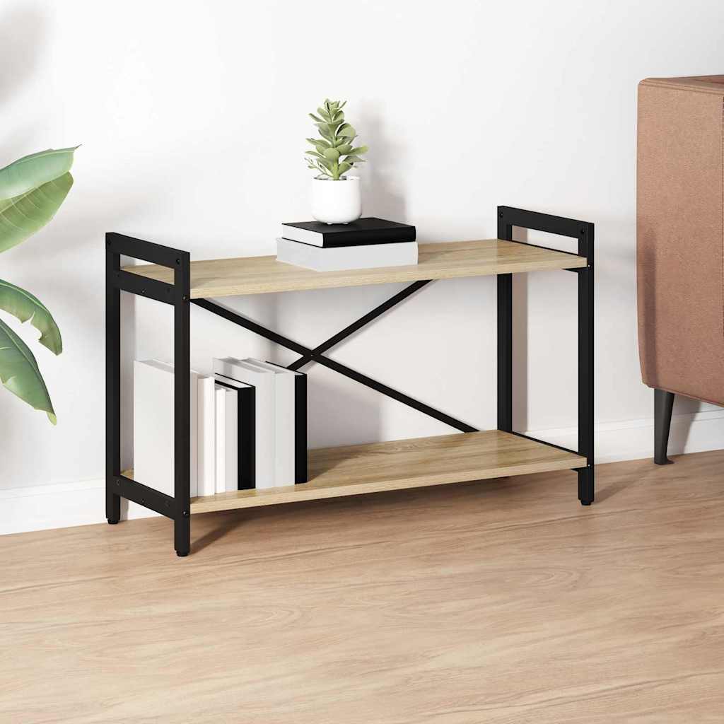 Bogreol 80 x 30 x 50 cm Konstrueret træ Sonoma eg