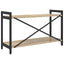 Bogreol 80 x 30 x 50 cm Konstrueret træ Sonoma eg