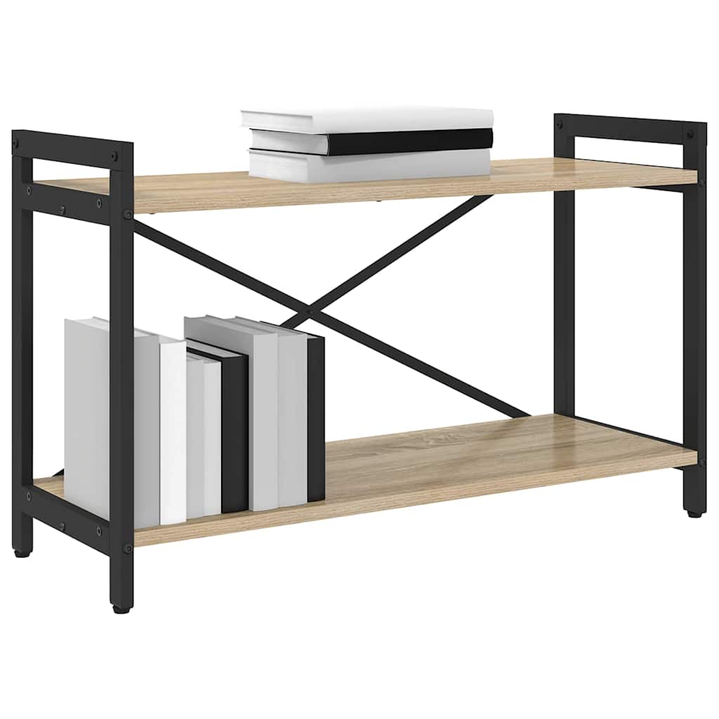 Bogreol 80 x 30 x 50 cm Konstrueret træ Sonoma eg