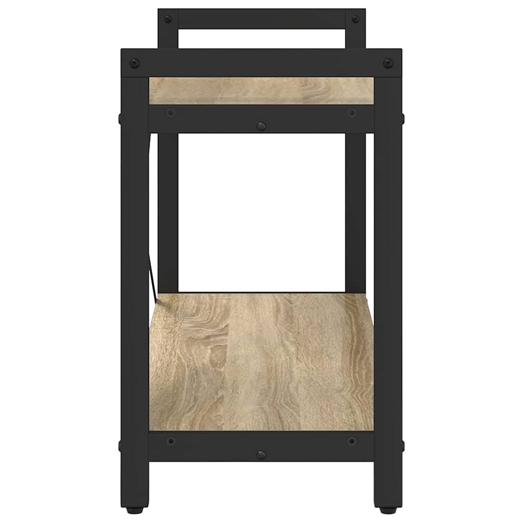 Bogreol 80 x 30 x 50 cm Konstrueret træ Sonoma eg