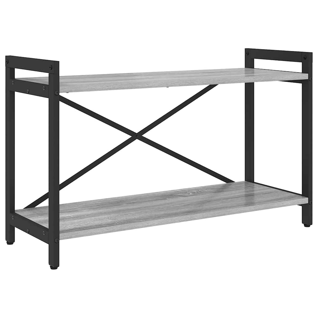 Bogreol 80 x 30 x 50 cm Konstrueret træ Grå sonoma-eg