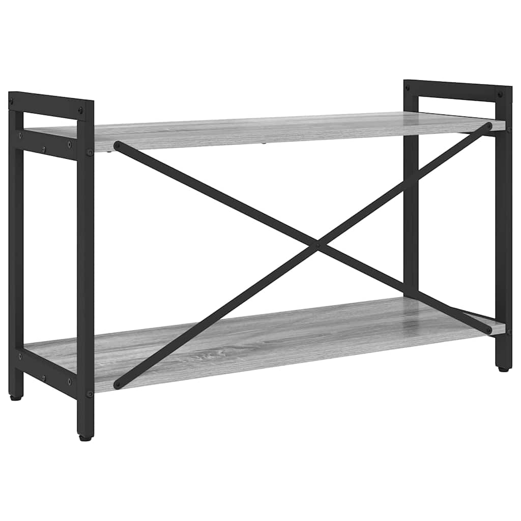 Bogreol 80 x 30 x 50 cm Konstrueret træ Grå sonoma-eg