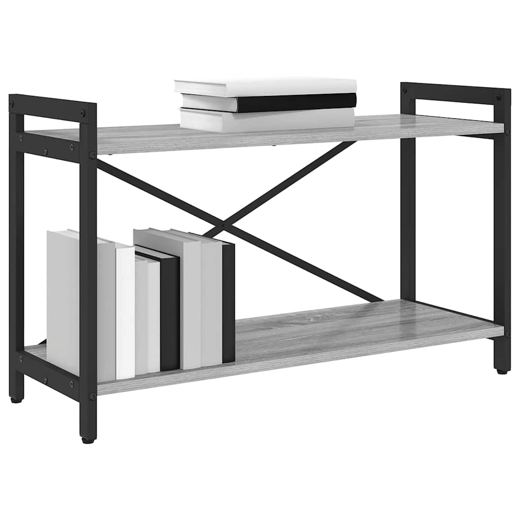 Bogreol 80 x 30 x 50 cm Konstrueret træ Grå sonoma-eg
