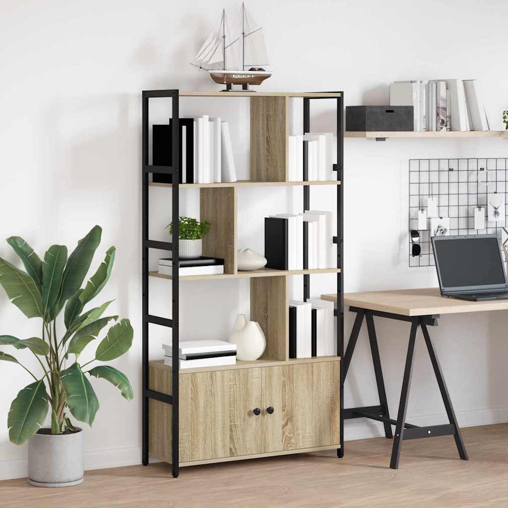 Bogreol Sonoma eg 80 x 30 x 155,5 cm Konstrueret træ