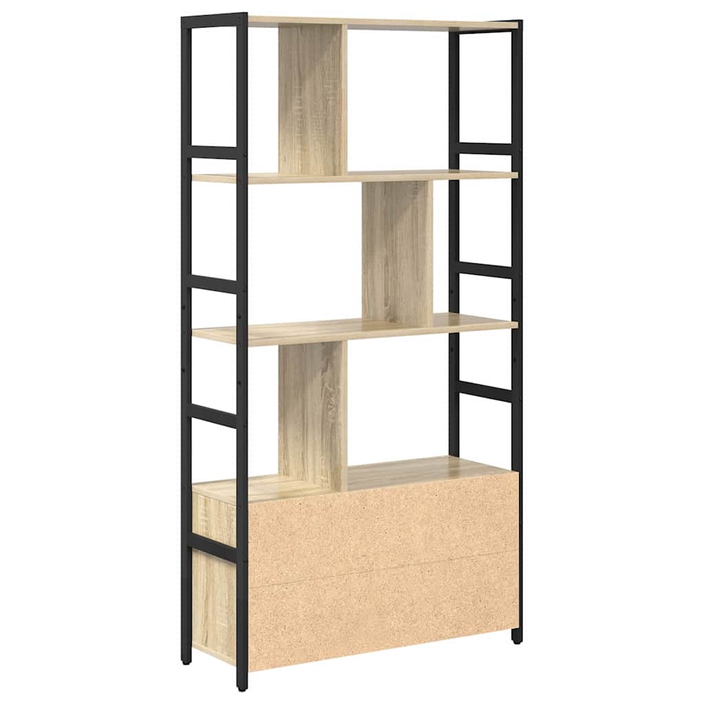 Bogreol Sonoma eg 80 x 30 x 155,5 cm Konstrueret træ