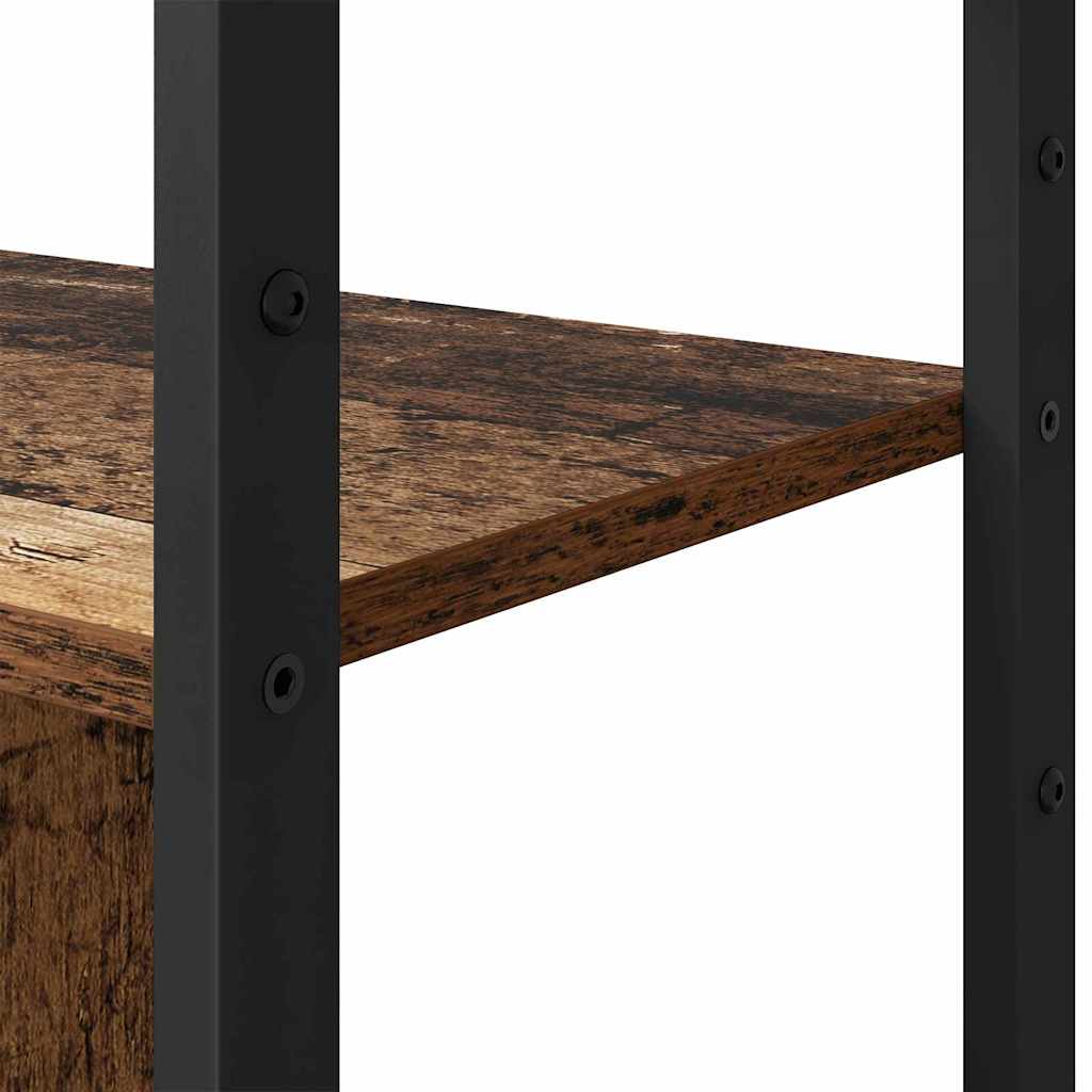 Bogreol Gammelt træ 80 x 30 x 155,5 cm Konstrueret træ