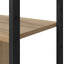 Bogreol 80 x 30 x 155,5 cm Konstrueret træ Artisan Egetræ