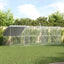 Hønsebur 3 pcs Sølv 600 x 200 x 200 cm Stål og PE