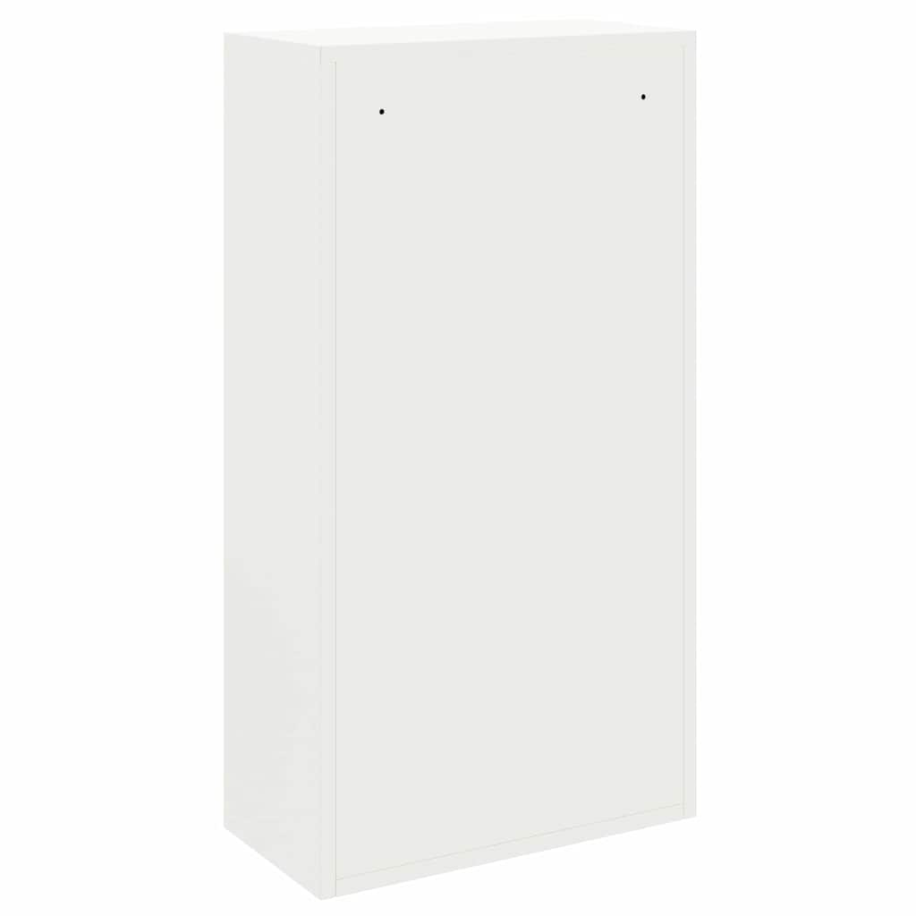Pakke drop boks med opbevaring Hvid 44 x 22 x 82 cm Stål