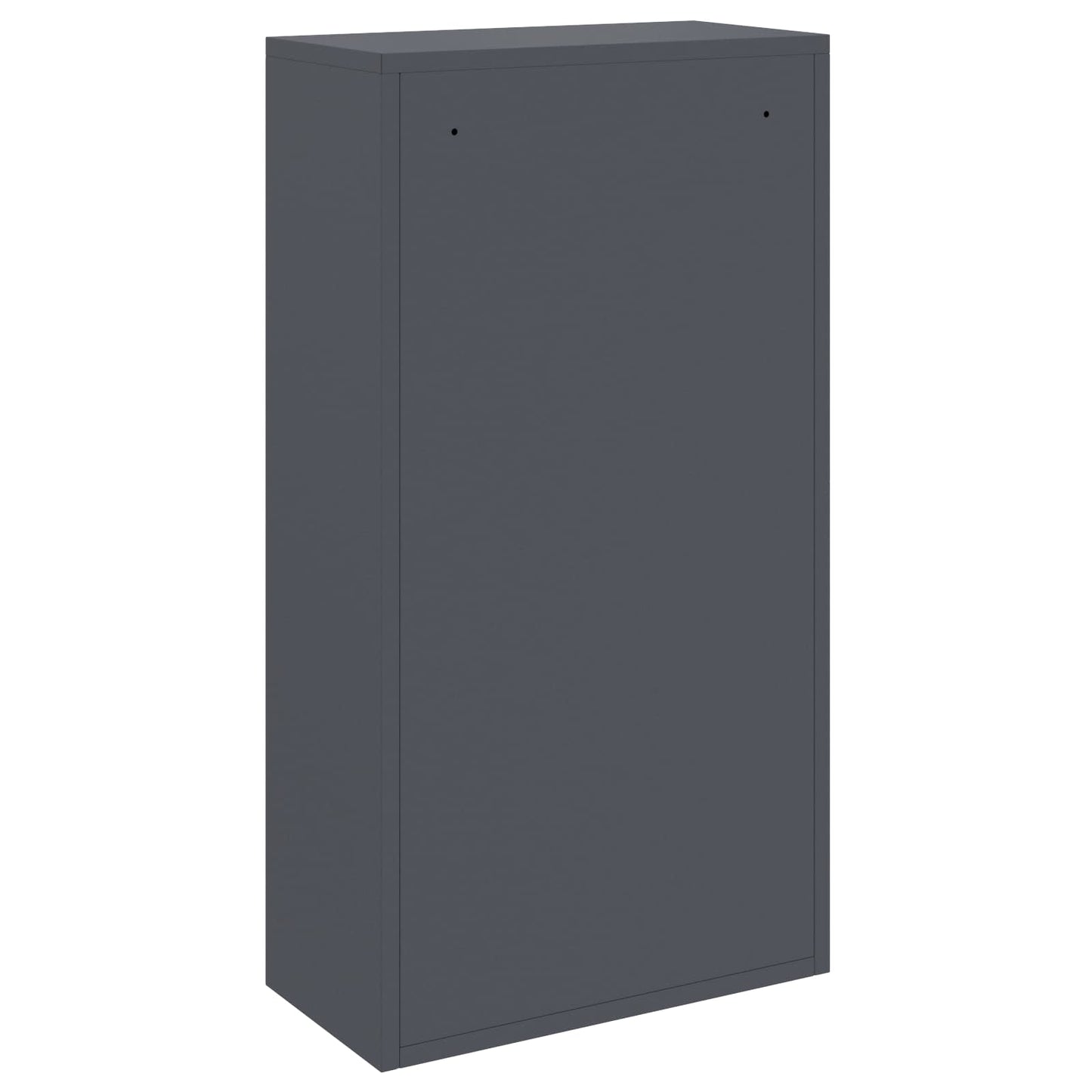 Pakke drop boks med opbevaring Antracit 44 x 22 x 82 cm Stål
