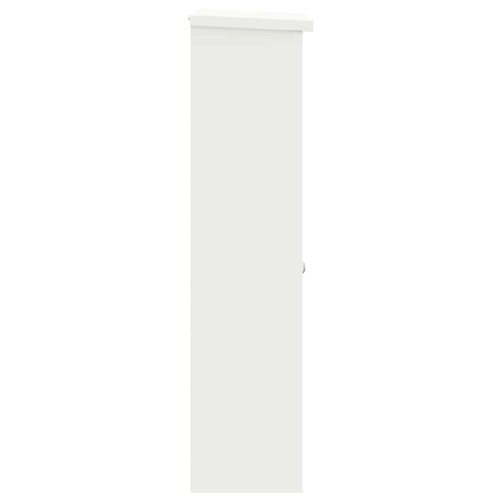 Pakke drop boks med opbevaring Hvid 44,5 x 29 x 110,5 cm Stål