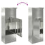 Pakke drop boks Sort 44,5 x 29 x 110,5 cm Galvaniseret stål