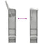 Pakke drop boks Sort 44,5 x 29 x 110,5 cm Galvaniseret stål
