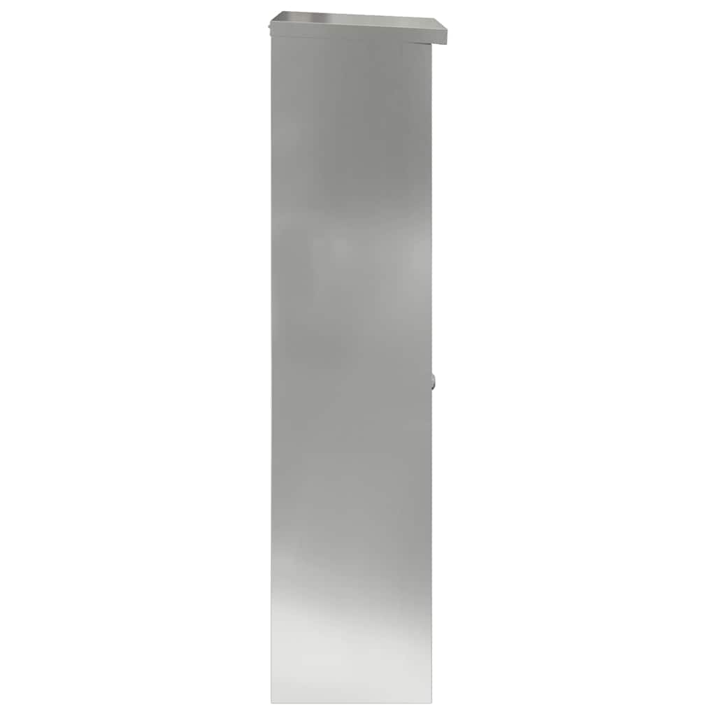 Pakke drop boks Sort 44,5 x 29 x 110,5 cm Galvaniseret stål
