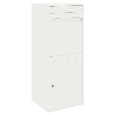 Pakke drop boks med opbevaring Hvid 41 x 38 x 103 cm Stål