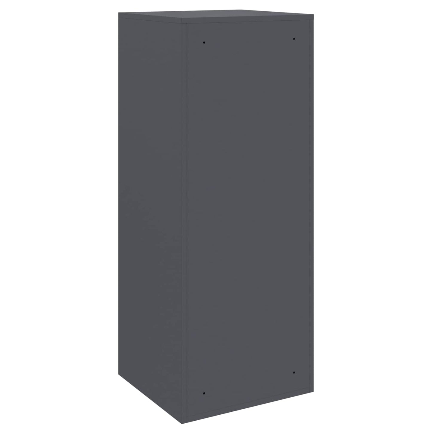 Pakke drop boks med opbevaring Antracit 41 x 38 x 103 cm Stål