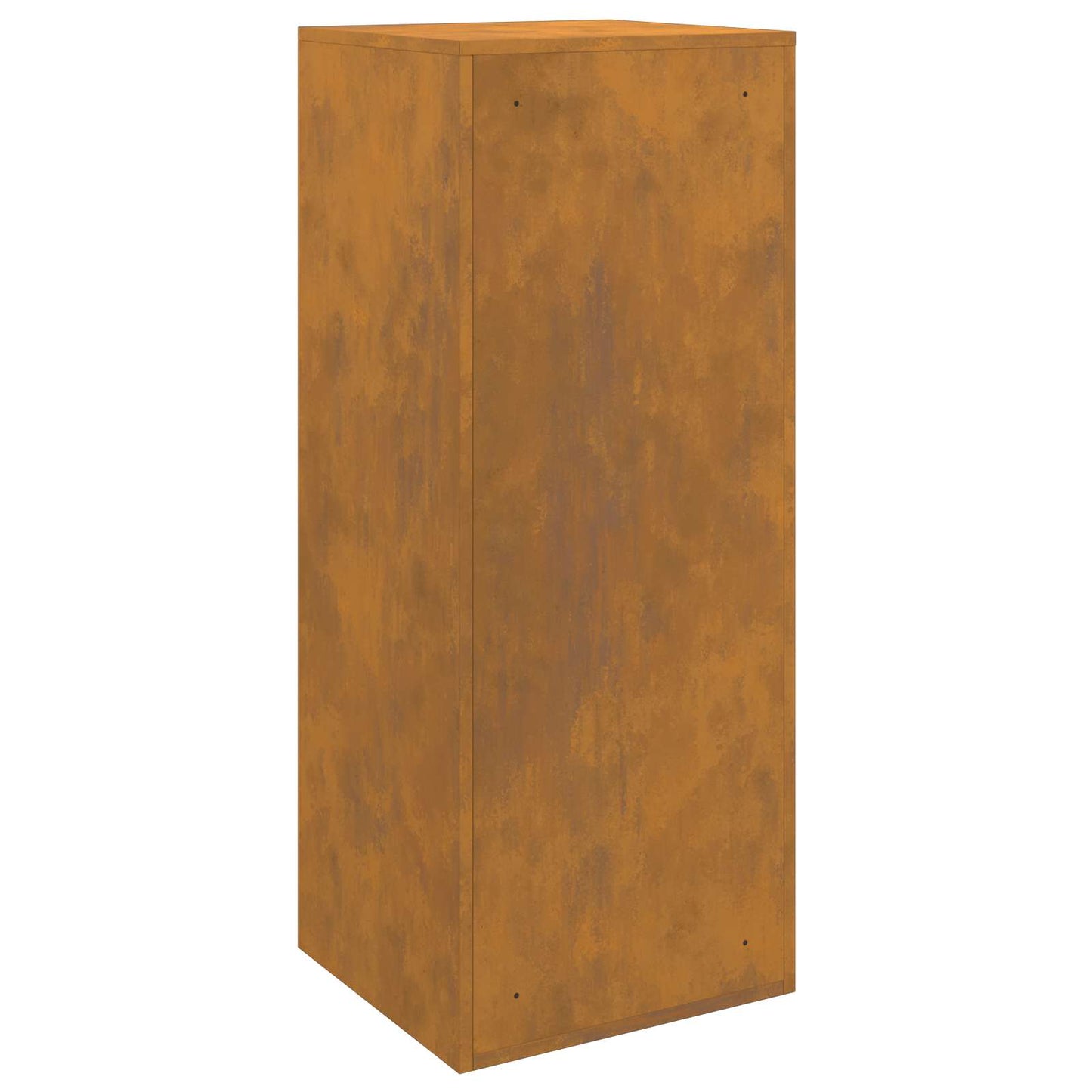 Pakke drop boks med dør Rusten 41 x 38 x 103 cm Cortenstål