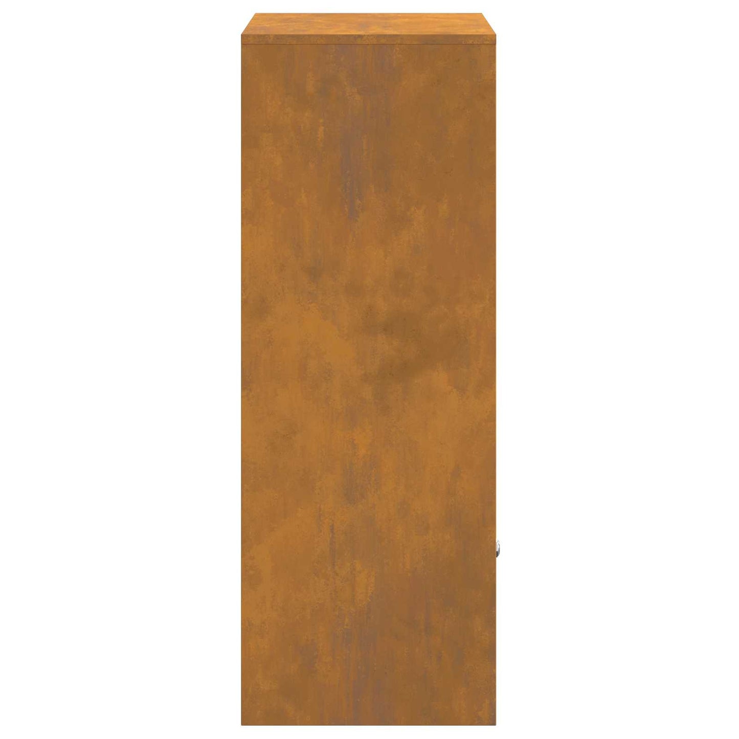 Pakke drop boks med dør Rusten 41 x 38 x 103 cm Cortenstål