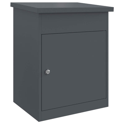 Pakke drop boks med opbevaring Antracit 47,5 x 38 x 59 cm Stål