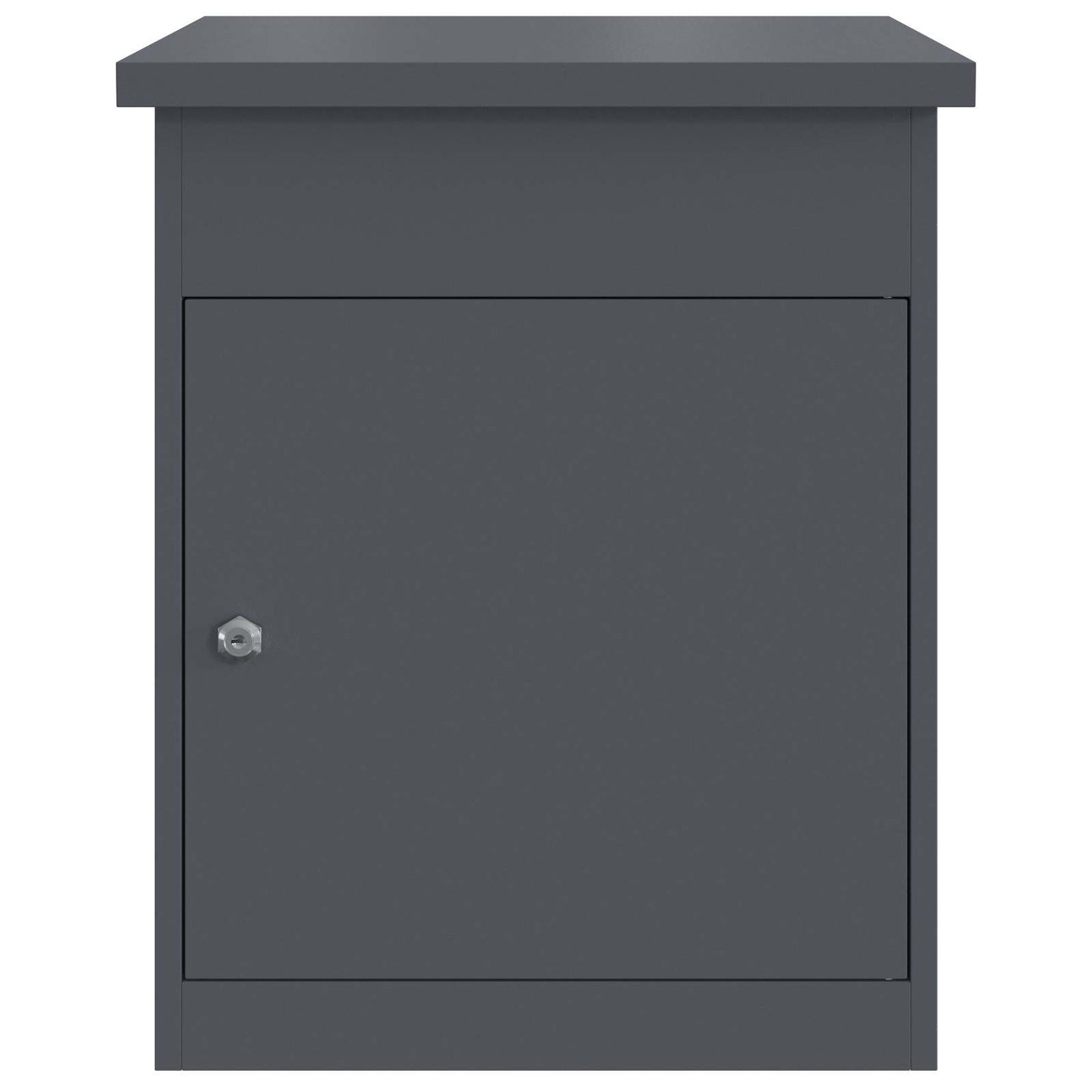 Pakke drop boks med opbevaring Antracit 47,5 x 38 x 59 cm Stål