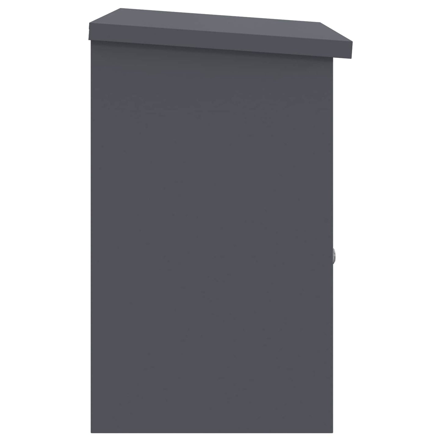 Pakke drop boks med opbevaring Antracit 47,5 x 38 x 59 cm Stål