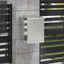 Pakke drop boks Sort 47,5 x 38 x 59 cm Galvaniseret stål