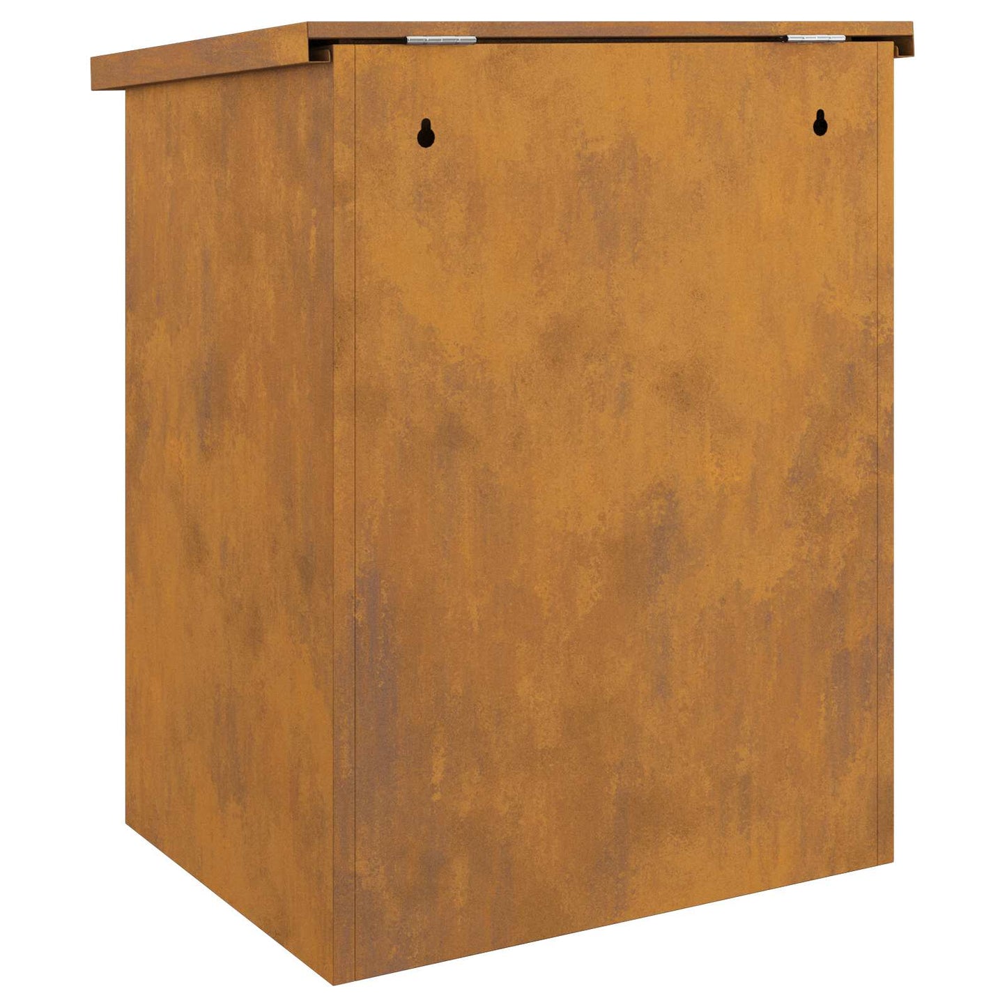 Pakke drop boks med dør Rusten 47,5 x 38 x 59 cm Cortenstål