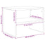 Natskab 2 pcs Gammelt træ 40 x 40 x 30 cm Konstrueret træ