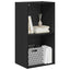 Bogreol Sort eg 40 x 30 x 77 cm Konstrueret træ