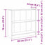 Bogreol Sort eg 80 x 24 x 76 cm Konstrueret træ