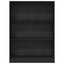 Bogreol Sort eg 80 x 24 x 109 cm Konstrueret træ