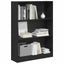 Bogreol Sort eg 80 x 24 x 109 cm Konstrueret træ