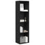 Bogreol Sort eg 40 x 30 x 152 cm Konstrueret træ