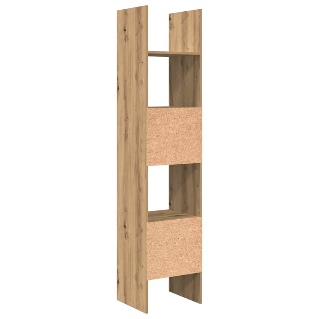 Bogskab 5 niveauer 40 x 35 x 180 cm Konstrueret træ