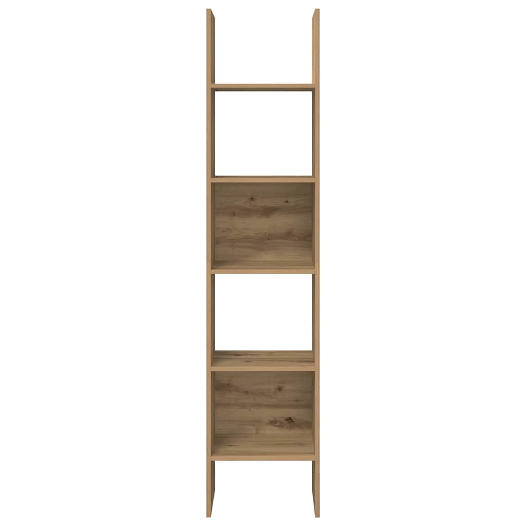 Bogskab 5 niveauer 40 x 35 x 180 cm Konstrueret træ