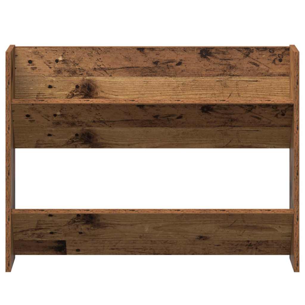 Sko skab 2 pcs Gammelt træ 80 x 18 x 60 cm Konstrueret træ