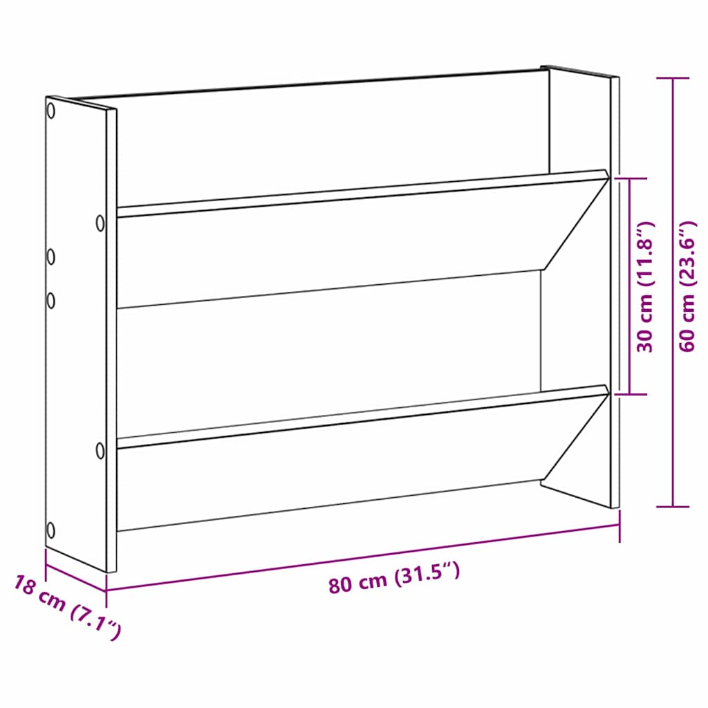 Sko skab 2 pcs Sort eg 83 x 18 x 60 cm Konstrueret træ